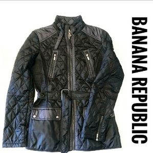 Bananna Republic Moto Quilted Field Jacket